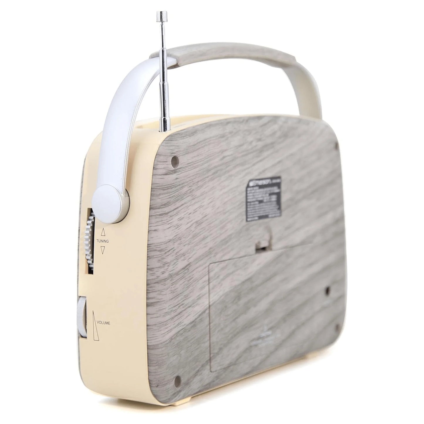 Discover the Nostalgic Charm of the Emerson Portable Retro Radio - Rechargeable and Bluetooth Equipped for Ultimate Listening Freedom!